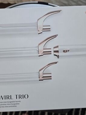 T3 Whirl Trio Interchangeable Barrel Set - White with Rose Gold Accents